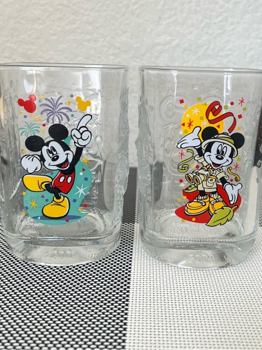 Mickey Mouse Glass Tumblers